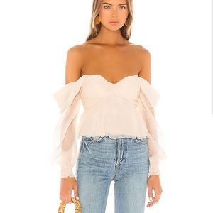 House of Harlow 1960 x REVOLVE Burna blouse in Cream 🤍 NWT